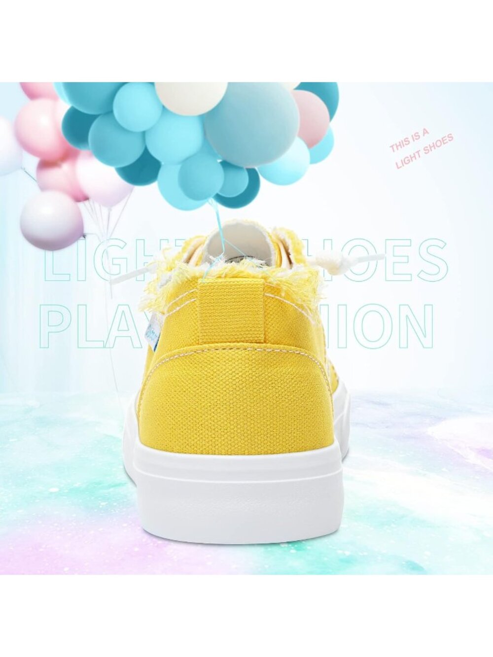Women's Lemon Comfortable Breathable Canvas Slip on Shoes Play Fashion Sneaker - Picture 5 of 6